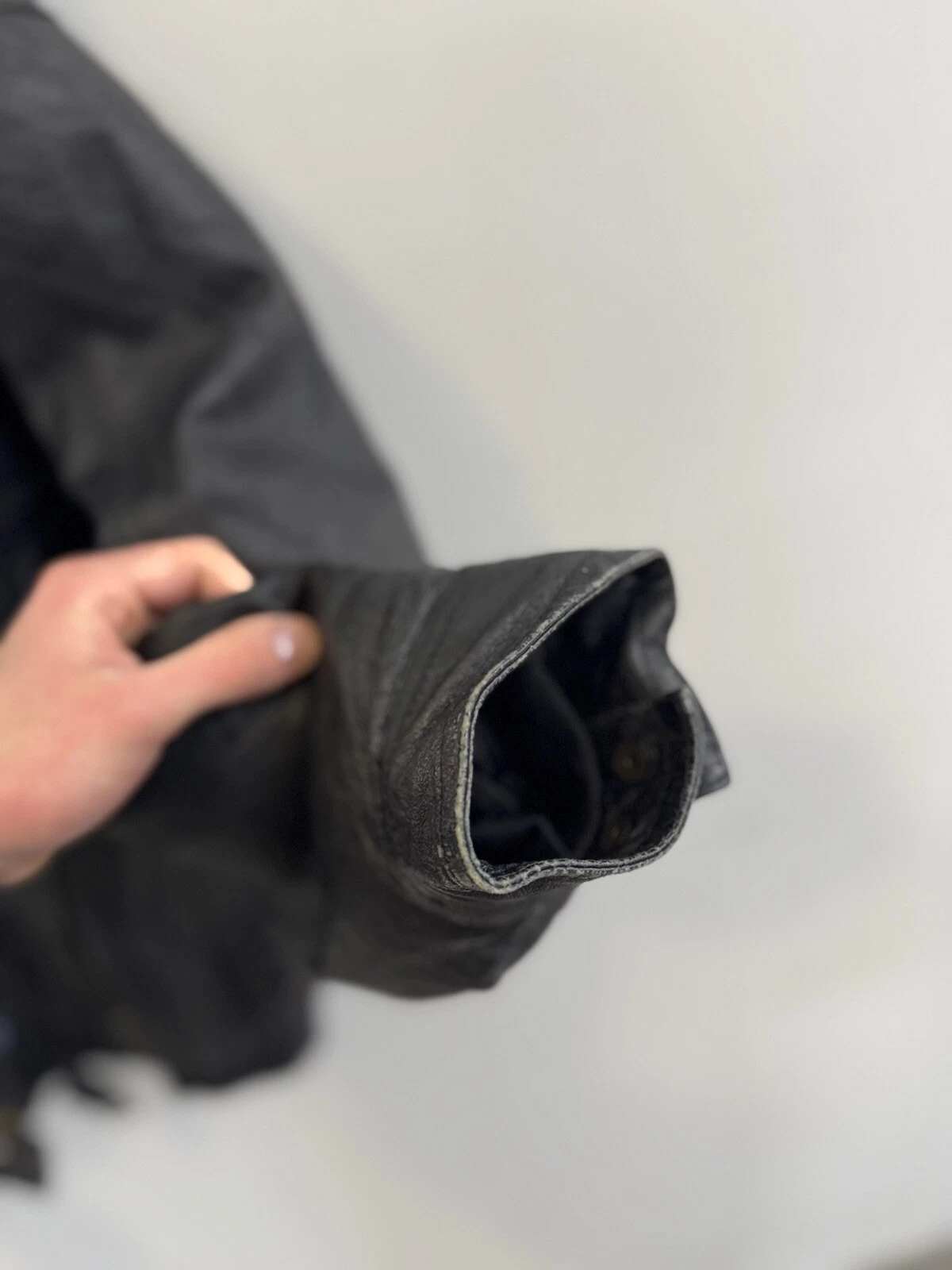 GUCCI Giacca Bomber Giacca Moto Pelle Nera Pazzesca Anni 90 00 Hype Omium