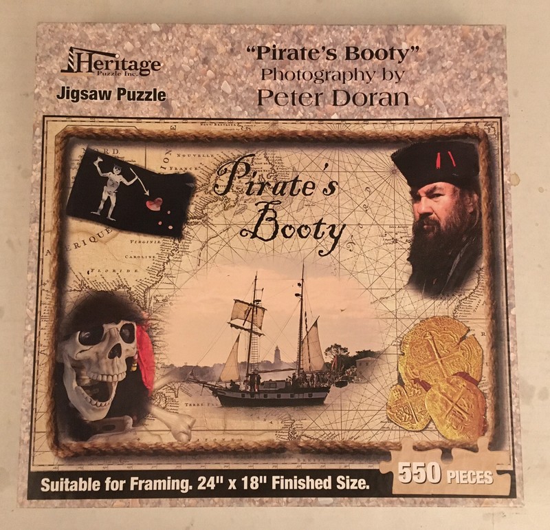 HERITAGE PUZZLE “PIRATE’S BOOTY” 550 PIECES COMPLETE