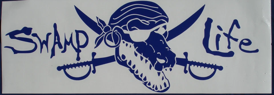 Swamp Life Gators UF University of Florida Gator Skull car window decal sticker - Image 2 of 4
