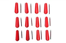 Lakco Ice Fishing Slotted EZ-ON Foam Bobber (12) 9/16"x1-5/8" #S730RH(Bulk)