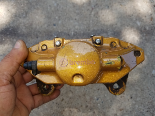 2003-2008 INFINITI G35 NISSAN 350Z RIGHT LEFT REAR BREMBO GOLD BRAKE CALIPER SET - Picture 11 of 19