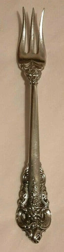 Wallace Grand Baroque Sterling Cocktail Fork