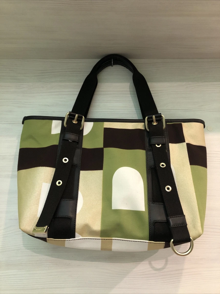 BALLY B LOGO CANVAS TOTE BAG Made in Italy eBay