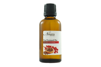 Bio Rizinusöl nativ kaltgepresst unraffiniert 50ml Glas Premium Naturkosmetik