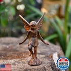 Sungmor Cast Iron Angel Statue, Rustic Brown Fairy Figurines, Creative Angel 