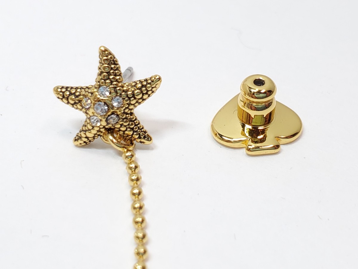 【kate spade】国内即発★ sea star crab linear earrings ★ Kate Spade Sea Star Crab Linear Earrings in Blue Multi