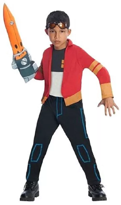 Generator Rex or Race Car Driver Costume Kids M or L With Glasses