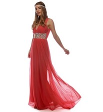 NEW Sequin Hearts Size 5 Sleeveless Coral Prom Formal Long Gown Dress 100 NWT