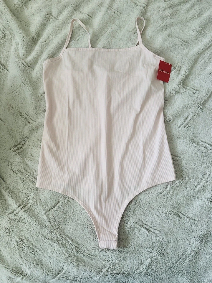 Body Cami Acanalado SPANX Rosa Hielo Talla Grande Nuevo con Etiquetas $72 Foto 2 de 3