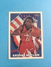 KATRINA McCLAIN 1995 TOPPS TEAM USA WNBA BASKETBALL CARD # 6 H9153
