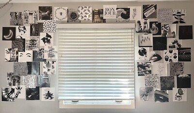 Black and White Wall Collage Kit Aesthetic Pictures, Trendy Room Decor