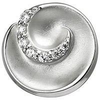 AnhäNger Aus 925 Silber Mattiert Mit 7 Zirkonia SilberanhäNger Halsschmuck