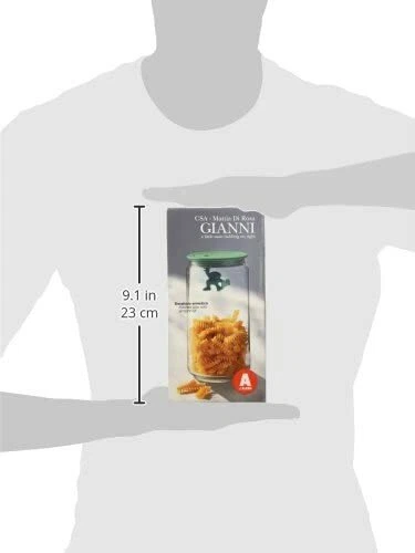 Barattolo Ermetico da Cucina in Vetro 140cl ALESSI AMDR06 B Tappo in Resina Nero, fotografia 8 di 8