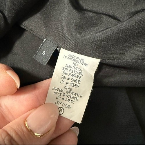 Blazer Theory Black Peplum taglia 6 - Foto 10 di 10