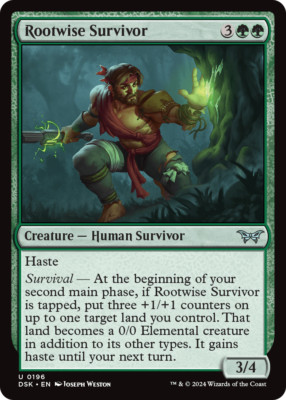 [MTG] Rootwise Survivor (0196) (DSK) NM