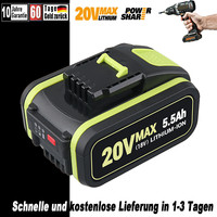 Akku FüR Worx 20 V Max 5.5Ah Akku WA3551.1, WA3572, WA3553, WX390, WX176