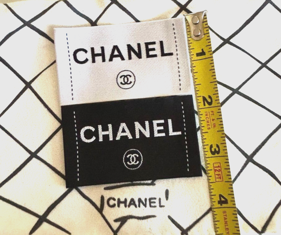 Chanel Clothing Label Tag Sewing Replacement 2.75