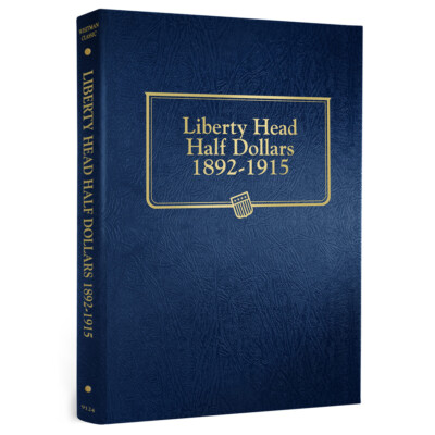 Liberty Head (Barber) Half Dollars Whitman Coin Album 9124 Long Term Display NEW