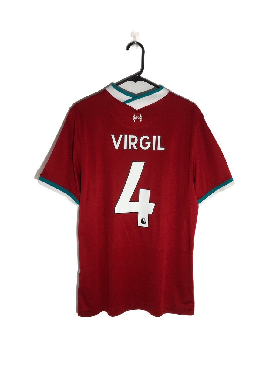 Liverpool Virgil #4 2020/21 Large Home Shirt Nike Excellent
