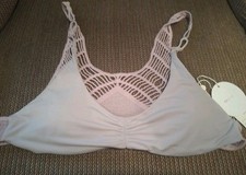 Radio Fiji Lila Soft Light Purple Bikini Top Size Medium NWT