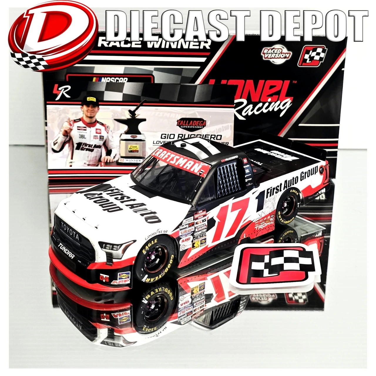 GIO RUGGIERO 2025 TALLADEGA WIN RACED VERSION 1st  AUTO GROUP TALLADEGA 1/24