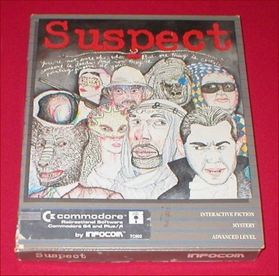 Suspect for the Commodore 64 C64 128 Computer NEW IN BOX