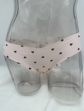 VICTORIA'S SECRET PINK   No Show Thong Purest Pink Mini Heart Small