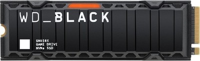 WD Black SN850X 2TB SSD M.2 2280 NVME PCI-E Gen4 Solid State Drive mit Kühlkörper