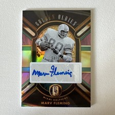 2024 Panini Gold Standard Golden Oldies Marv Fleming Auto /24 Miami Dolphins