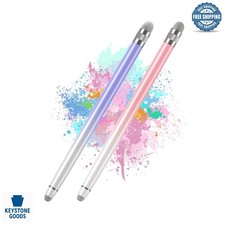 2 Pack Universal Stylus Pens for Touchscreens - Compatible with iPad, iPhone,...