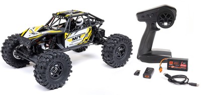 Axial 1/18 UTB18 Capra 4WS 4WD Trail Buggy RTR mit Schläger/Chg gelb