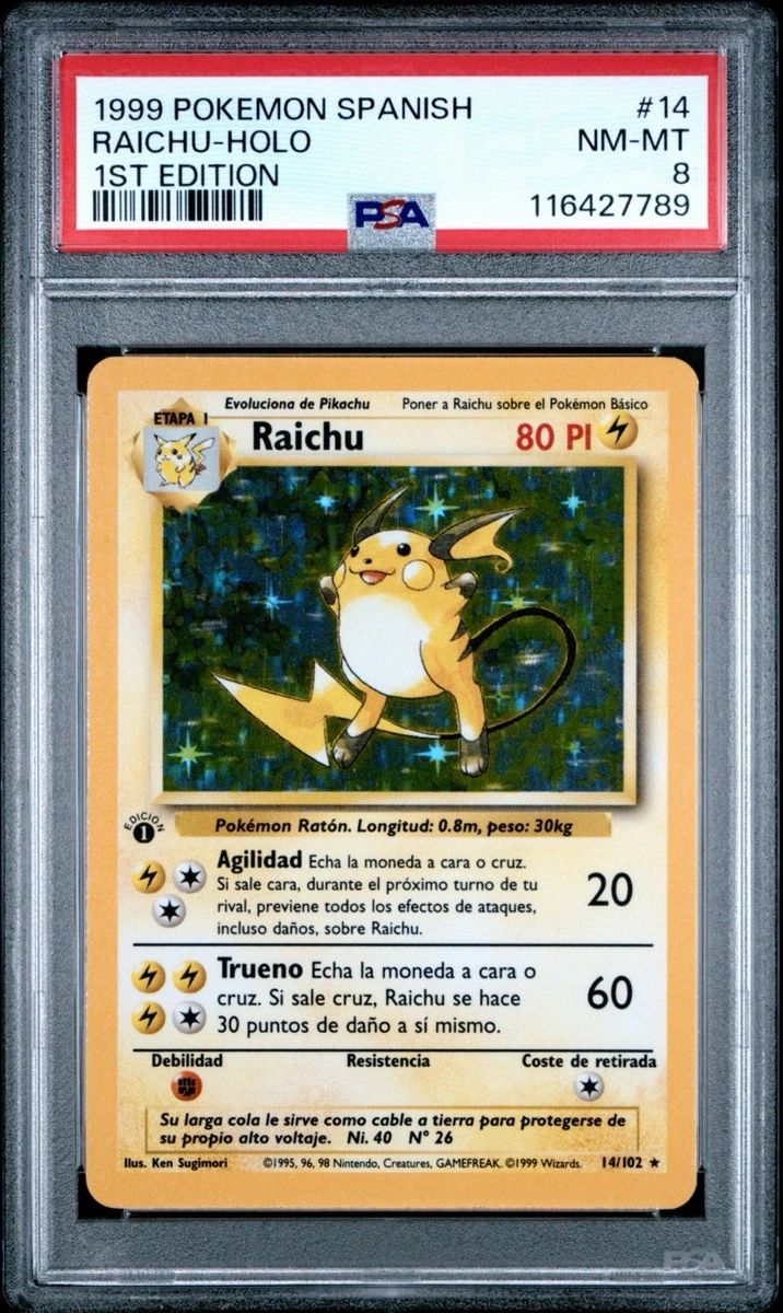 Raichu Pokémon TCG 1st Edition Individual Trading Card Games for