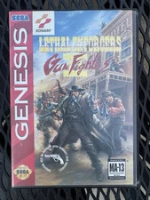 Lethal Enforcers 2 II Gun Fighters Sega Genesis in Box Konami Case No Manual