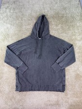Aerie Womens Hoodie Cotton Terry Sweatshirt Size Small Oversized Gray E680