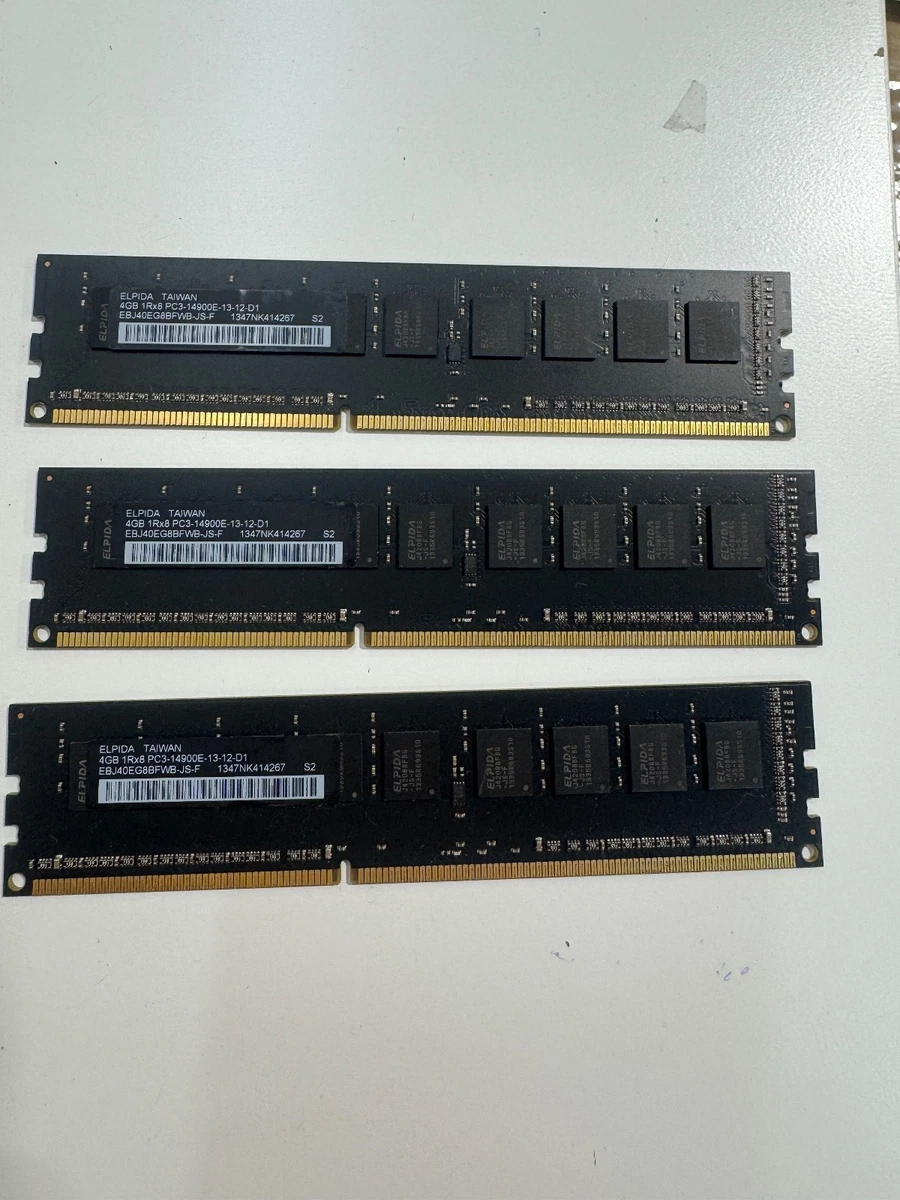Elpida DDR3 SDRAM 16 GB Total Capacity Memory (RAM) for sale | eBay