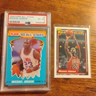 1990 Fleer All-Stars #5 Michael Jordan PSA 6  Plus 1993 #205 Nm (2 Cards)