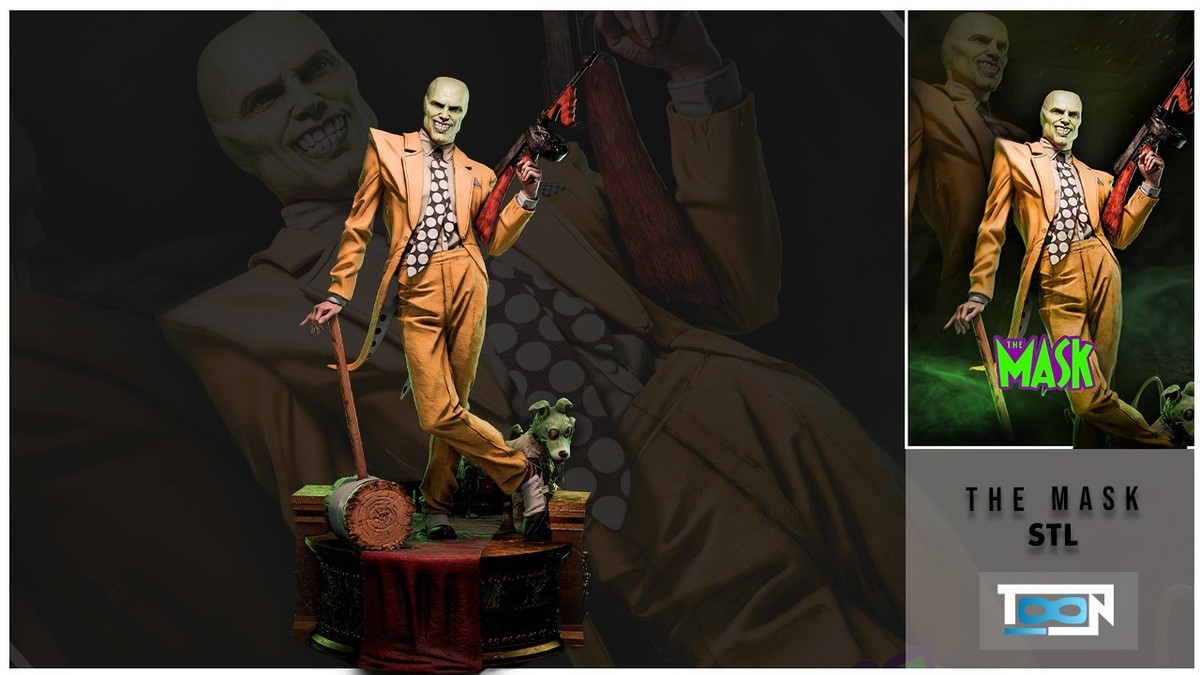 The Mask 1/6 or 1/8 Scale Statue 3D Print Model Kit Unpainted | eBay