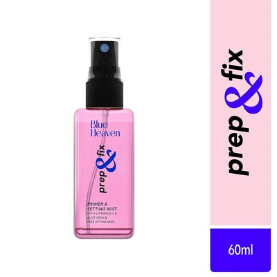 Blue Heaven Prep & Fix 2 in 1 Primer + Makeup Fixer Setting Spray 60ML