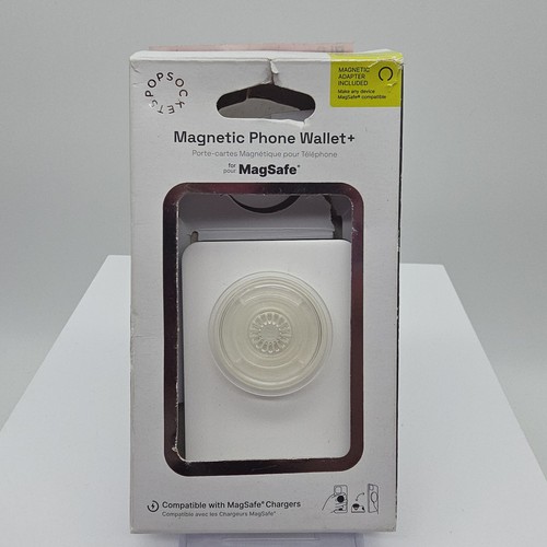 PopSockets Magnetic MagSafe PopWallet  Phone Wallet & Grip iPhone White