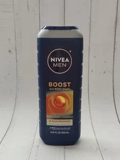 Nivea Men Boost 3 In 1 Body Wash, Citrus Scent + Caffeine, 16.9 fl oz