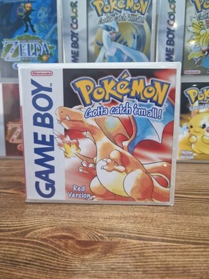 Pokemon Rot - Ersatz Klar Kunststoff Spiel Hülle / Box für Nintendo Gameboy