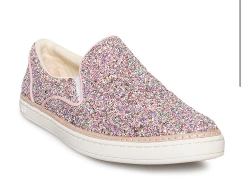 Scarpe slip on UGG donna Adley grosse glitter taglia 9