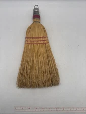 Vintage FITS RITE Whisk Broom Wire Wrapped Triple Red Metal Handle & Loop 13”