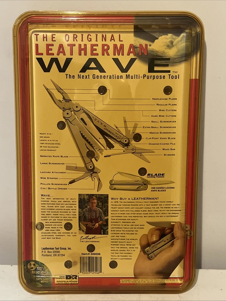 Multiherramienta Leathermen Original 1ª Generación Onda con MAGlite SELLADA {NUEVA} Foto 2 de 4