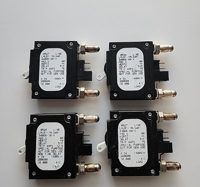 4x AIRPAX LMLB1-1RLS4R-34866-60-V 80V 60A SPECIAL PURPOSE CIRCUIT BREAKER[2WS2-6