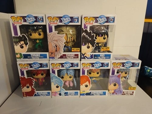 Funko Pop! Animation Yu Yu Hakusho: Ghost Files Complete Set Yusuke Hiei Kurama