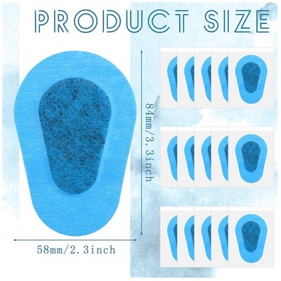 40-Pack Adhesive Eye Patches for Adults, Blue