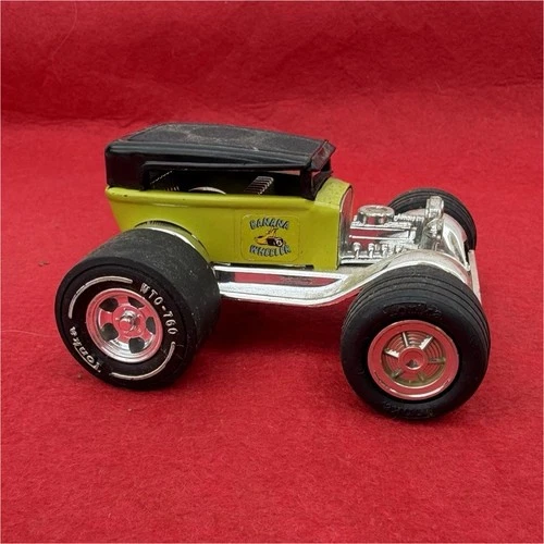 Tonka Diecast Banana Wheeler Car Yellow Black Chrome Vintage Toy Vehicle