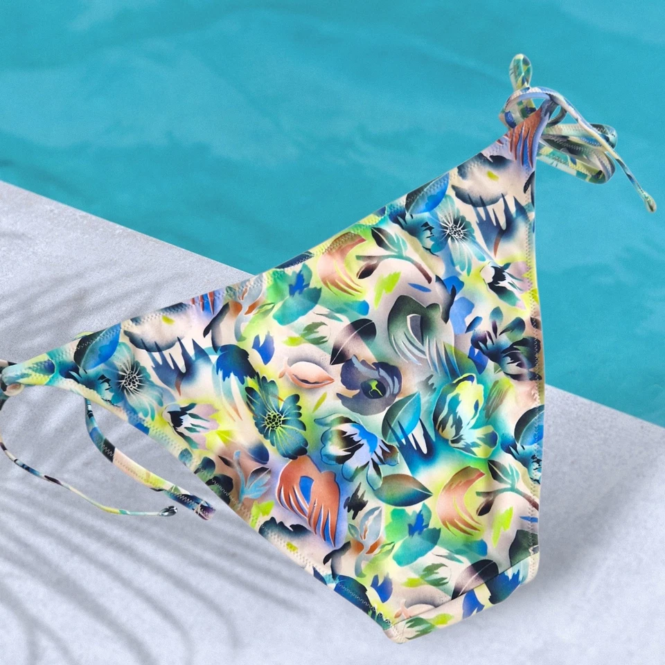 PAUL SMITH Swimwear Women's Bikini Bottom- Tie Side-Size Small- Multi-BNWT - Image 4 of 4