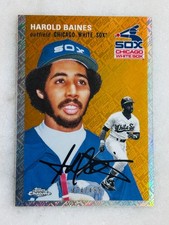 💥 2023 Topps Chrome Harold Baines Topps Logofractor /499 #266 White Sox HOF 💥